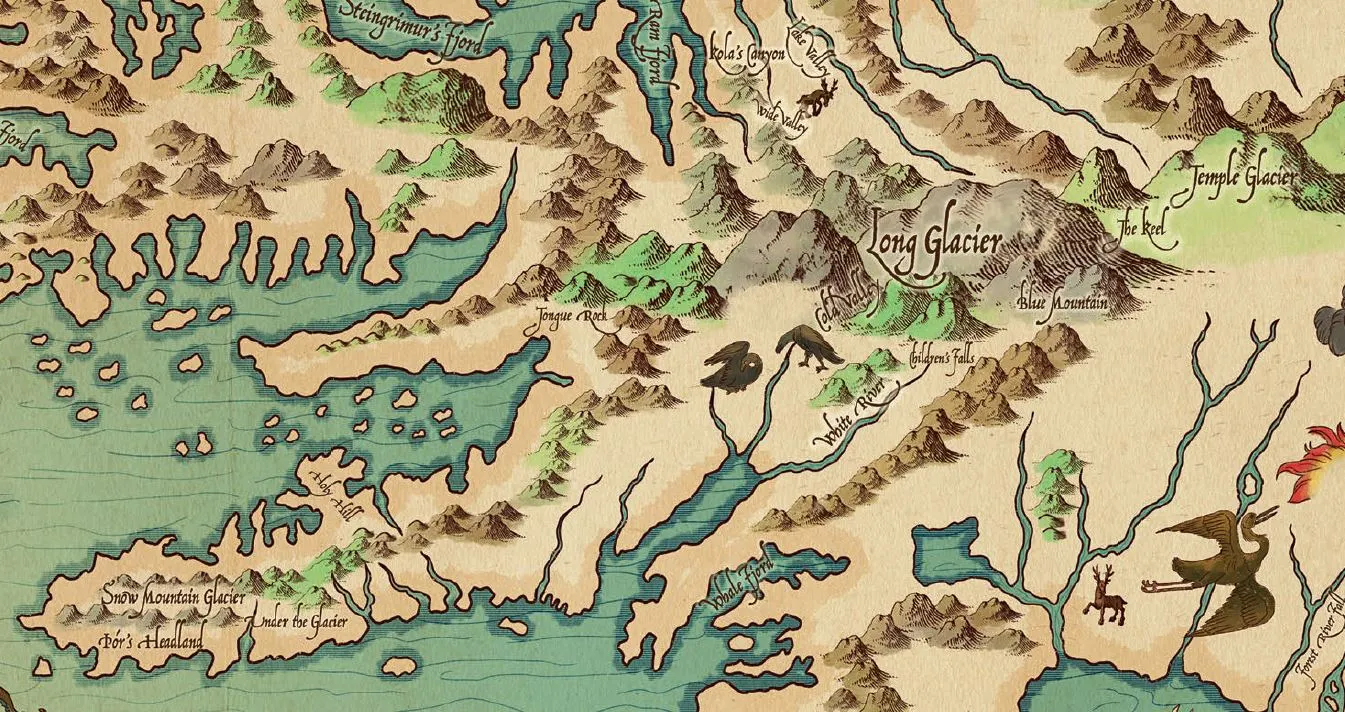 Map of the Althing Region of Iceland